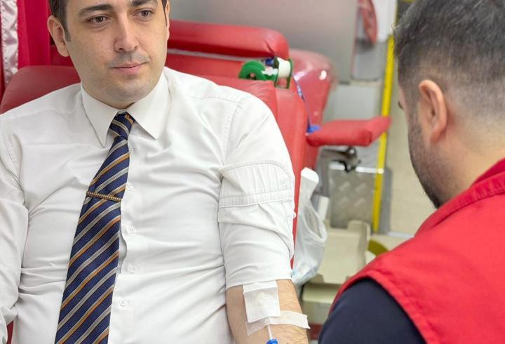 İslahiye'de adliye personelinden kan bağışı