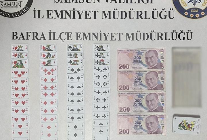 Samsun'da kumar operasyonunda 4 kişi hakkında işlem yapıldı