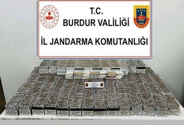 Jandarmadan kaçan sigara operasyonu