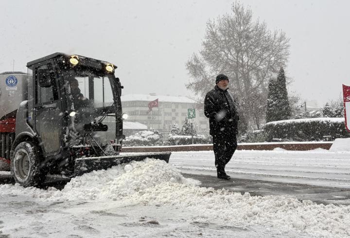 Sivas'ta kar yağışı