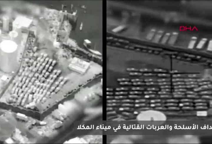 Suudi Arabistan’ın Yemen’deki liman saldırısına ait yeni görüntüler