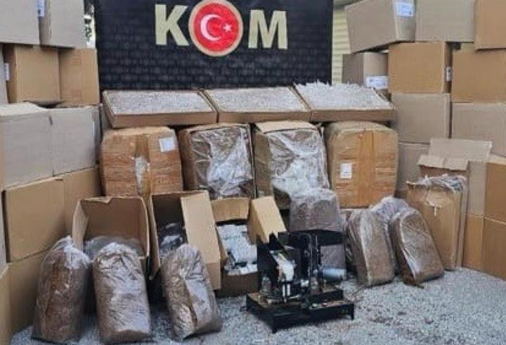 Uşak'ta 837 bin bandrolsüz makaron yakalandı