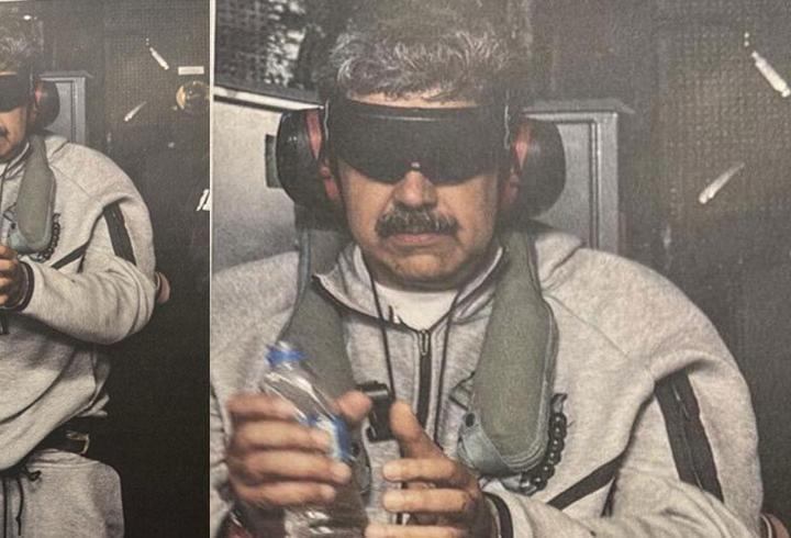 Trump paylaştı! İşte kaçırılan Maduro'nun ilk fotoğrafı