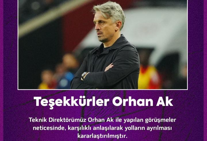 ikas Eyüpspor’da Orhan Ak ile yollar ayrıldı