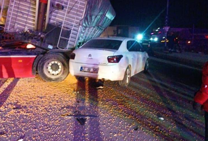 Mardin’de 3 aracın karıştığı kazada 1 yaralı