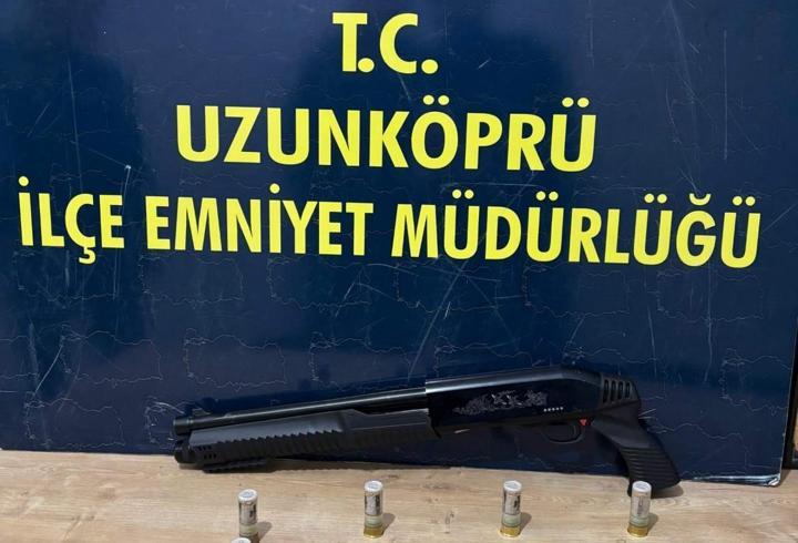Üzerinde pompalı tüfekle yakalandı