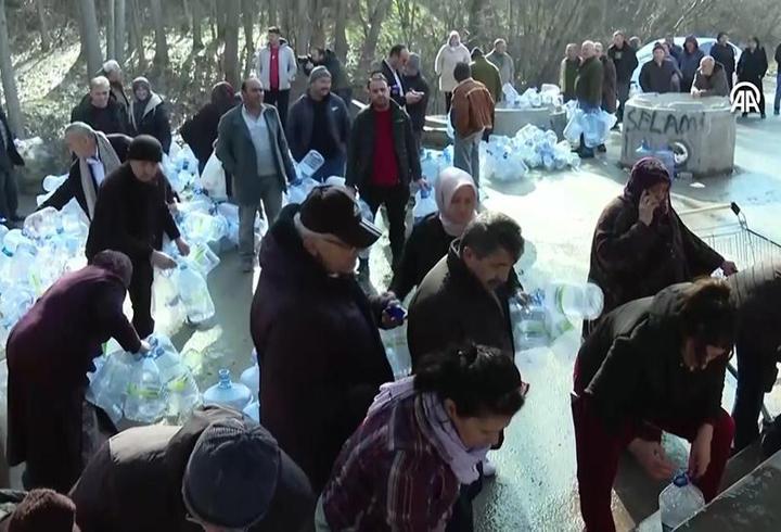 Ankaralıların çeşme başı nöbetleri bitmiyor