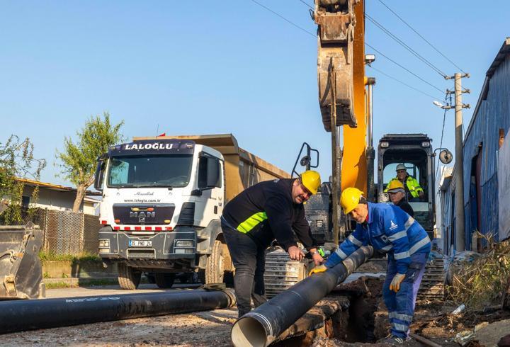 Sarnıç"ta içme suyu hatları yenileniyor