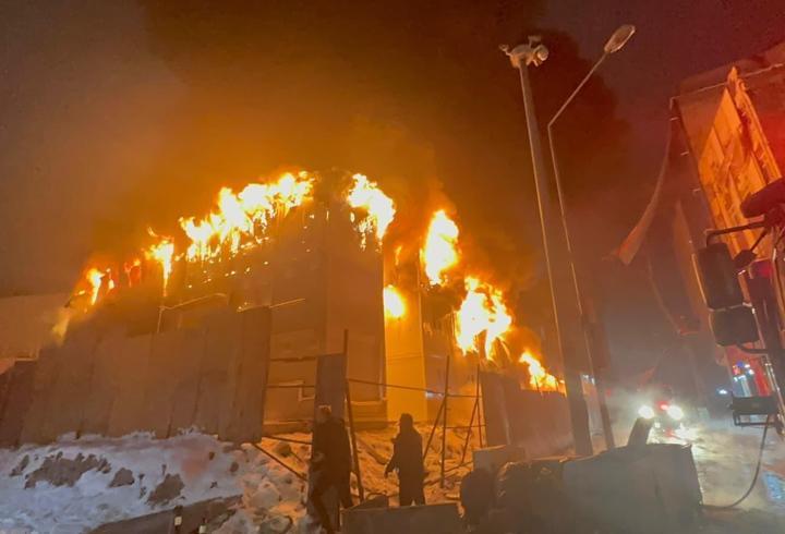 Malatya'da işçilerin kaldığı konteynerde yangın