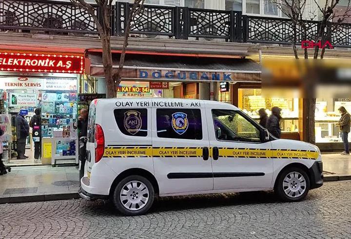 Doğubank İş Hanı’ndaki bir dükkana silahlı saldırı