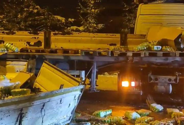 Elazığ’da kaygan zemin kazaya neden oldu