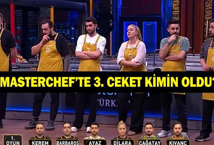 MASTERCHEF 3. CEKET KİMİN OLDU? TV8 MasterChef Altın Kupa 3. Ceketin Sahibi Kim Oldu? Şefler Açıkladı