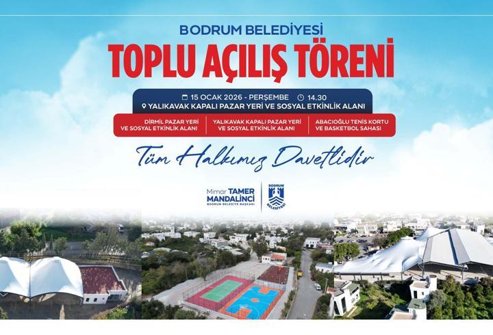 Bodrum Belediyesi'nden üç açılış birden