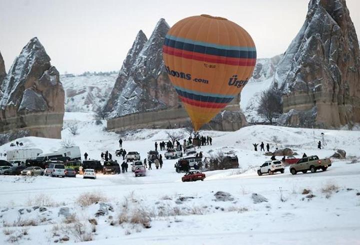 Kapadokya'daki balon uçuşlarına hava engeli