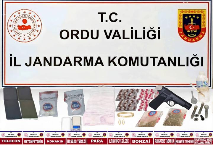 Ordu merkezli 2 ilde uyuşturucu operasyonu