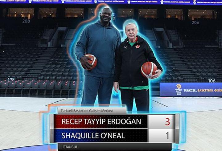 Varank o anları paylaştı: Şutlar Erdoğan’dan, alkışlar Shaq’tan