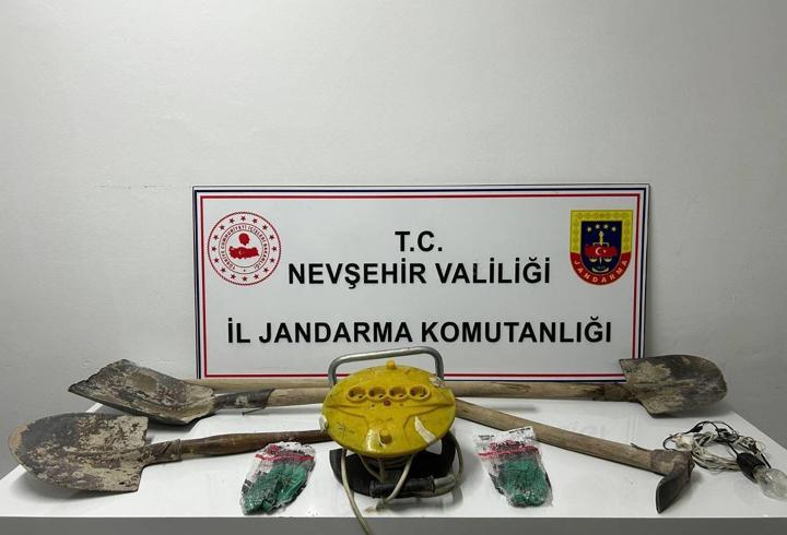 Nevşehir’de kaçak kazı operasyonu: 5 gözaltı