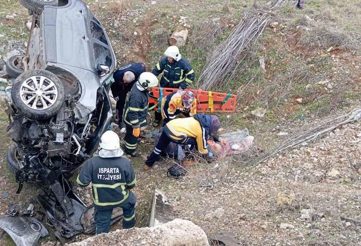 Eğirdir'de kaza: 1 yaralı