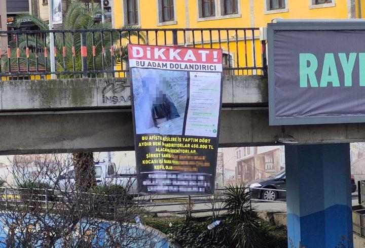 Alacağını alamayan vatandaş çözümü viyadükte buldu