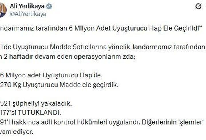23 ilde uyuşturucu operasyonu: 177 tutuklama