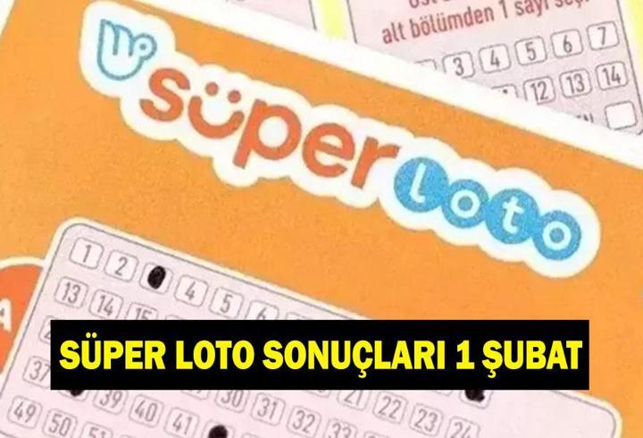 SÜPER LOTO SONUÇLARI 1 ŞUBAT! Süper Loto