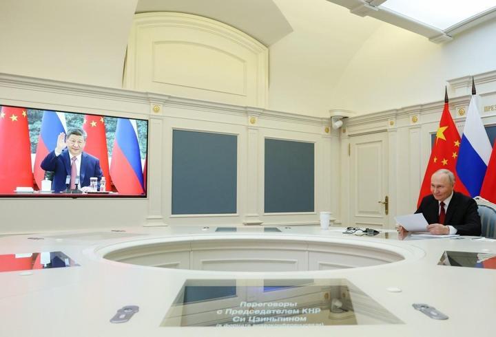 Putin ile Şi'den video konferans görüşmesi