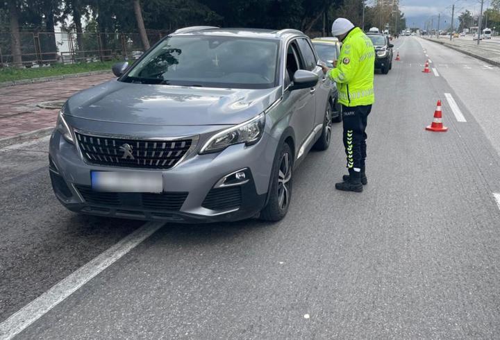 Antalya'da son 1 haftada 6 bin 766 araç ve sürücüsüne ceza