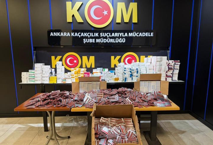 Ankara'da 15 milyon lira değerinde kaçak ilaç ele geçirildi