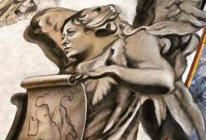 Tepki çeken 'Melek Meloni' freskinin yüzü silindi