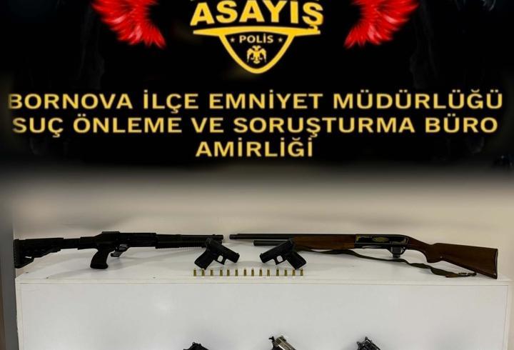 Aile apartmanına silah kaçakçılığı operasyonu; 3 tutuklama