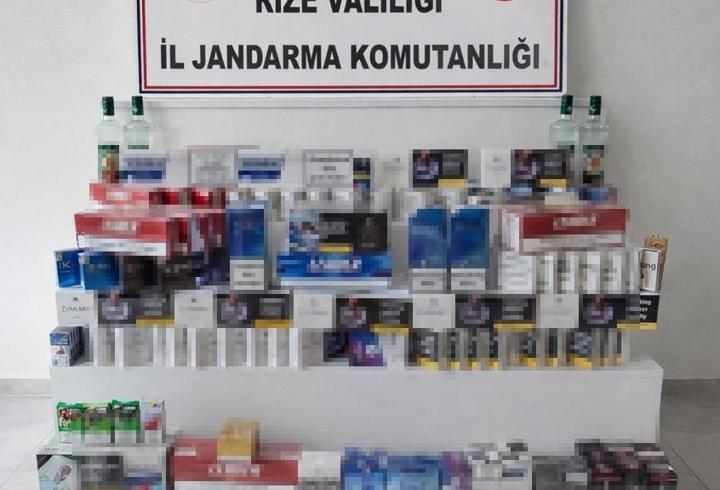 Rize'de kaçakçılık operasyonu: 2 gözaltı
