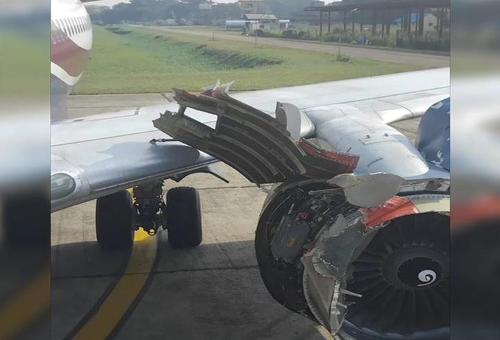 Nijerya'da faciadan kıl payı kurtuluş… Uçağın motoru parçalandı