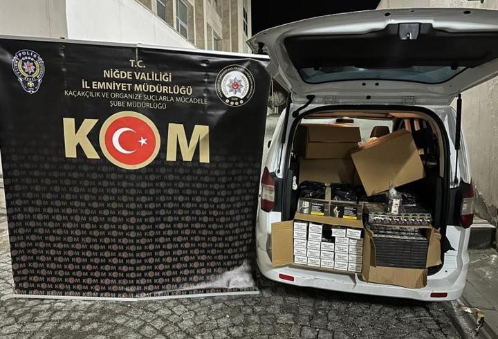 Niğde’de kaçak tütün operasyonu; 2 gözaltı