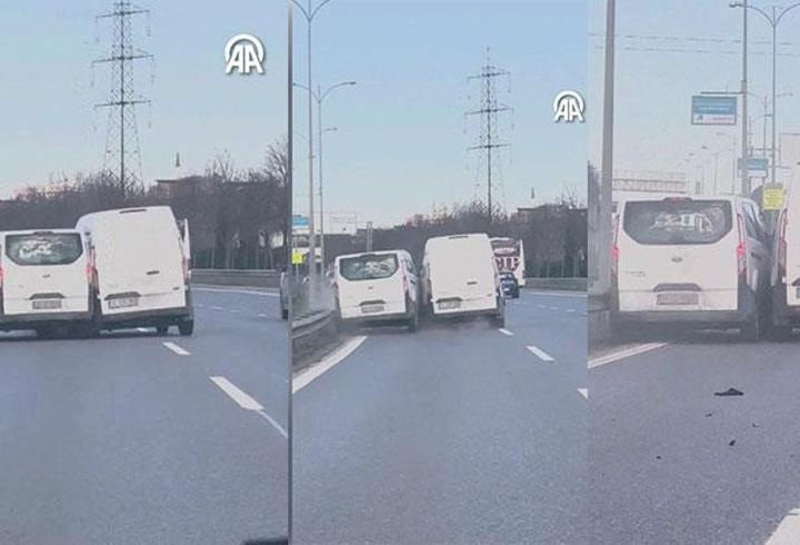 Akılalmaz görüntü! İstanbul trafiğinde bunu da gördük