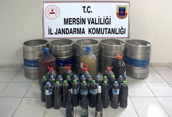Silifke'de sahte içki operasyonu