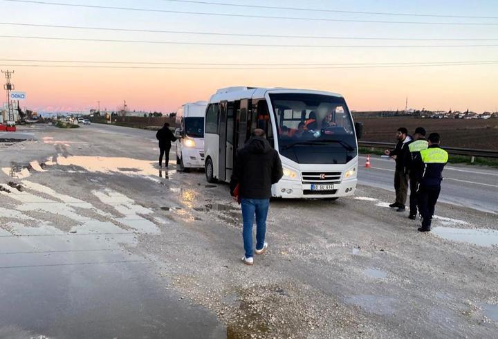 Servis araçları denetlendi