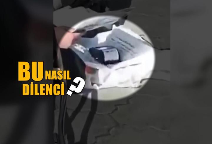 “Pes artık" dedirtti: Pos cihazlı dilenci!
