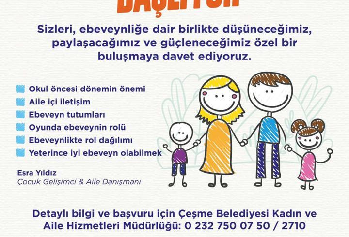 Çeşme'de ebeveynler için atölye