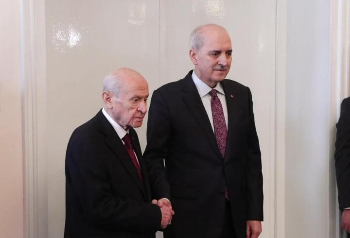 TBMM Başkanı Numan Kurtulmuş, Devlet Bahçeli'yi ziyaret etti