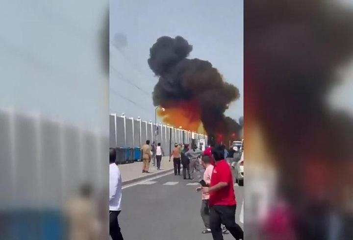 Katar'da füze işte böyle düştü! Saniye saniye saldırı anları...