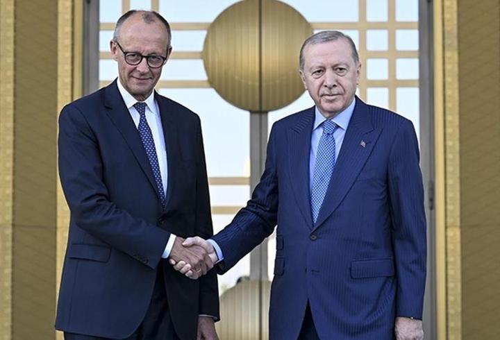 SON DAKİKA... Cumhurbaşkanı Erdoğan, Almanya Başbakanı Merz ile görüştü