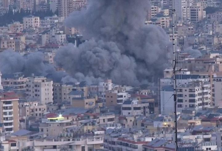 Beyrut'tan dumanlar yükseldi! İsrail Lüban'a saldırıyor