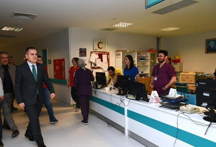 Vali Akbıyık'tan hastanede inceleme