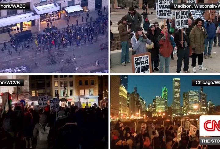 ABD'de 'savaşa hayır' protestoları