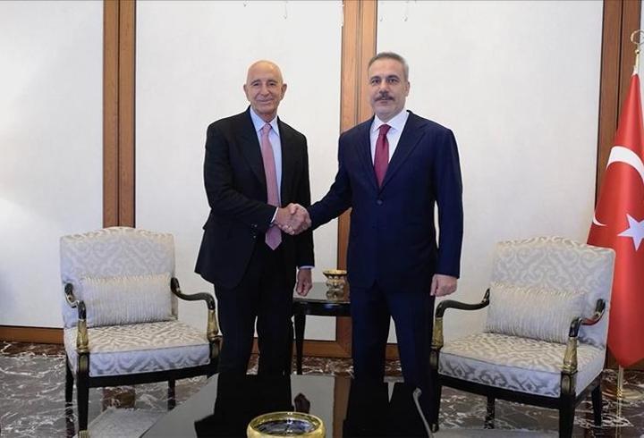 Dışişleri Bakanı Hakan Fidan, ABD'nin Ankara Büyükelçisi Barrack'ı kabul etti