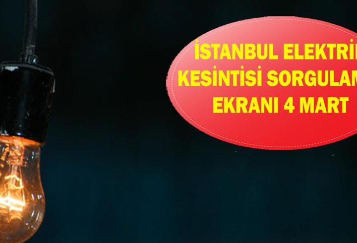 İSTANBUL ELEKTRİK KESİNTİSİ OLAN İLÇELER: 4 Mart İstanbul'da hangi ilçelerde elektrik olmayacak? AYEDAŞ ve BEDAŞ elektrik kesintisi sorgulama ekranı