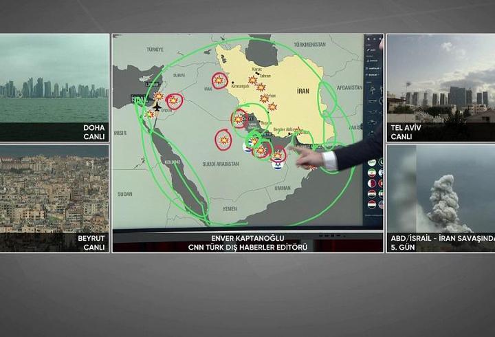 Orta Doğu'da füzeler konuşuyor! Kritik noktalar neresi? Uzman isim harita üzerinde değerlendirdi