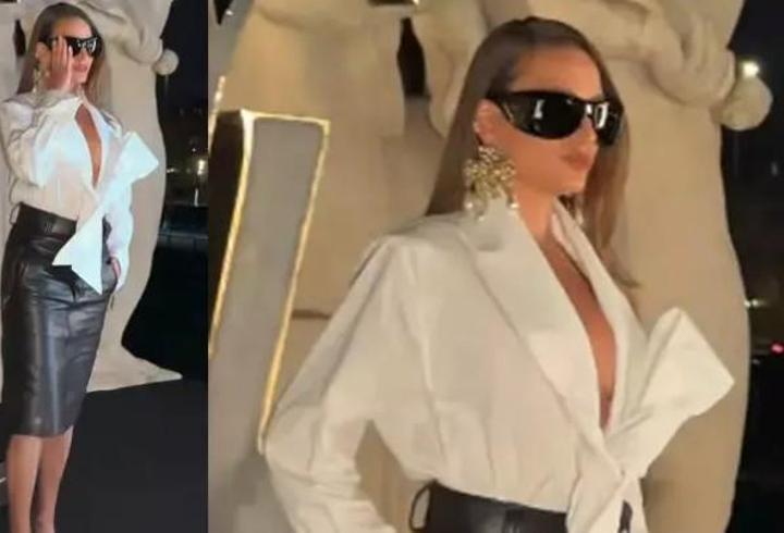 Paris Moda Haftası’nda Serenay Sarıkaya rüzgârı! Kırmızı halıda göz kamaştırdı