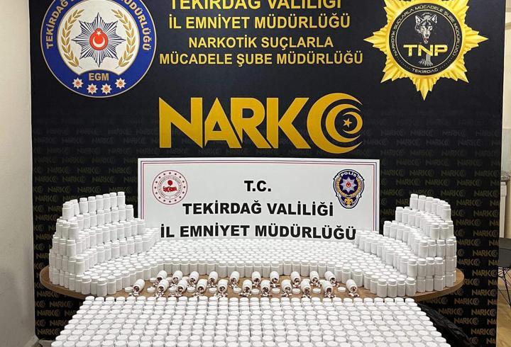 Tekirdağ'da 81 bin 700 hapla yakalanan 'torbacı' tutuklandı