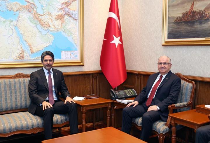 Bakan Güler, Katar Büyükelçisi Faisal ile görüştü